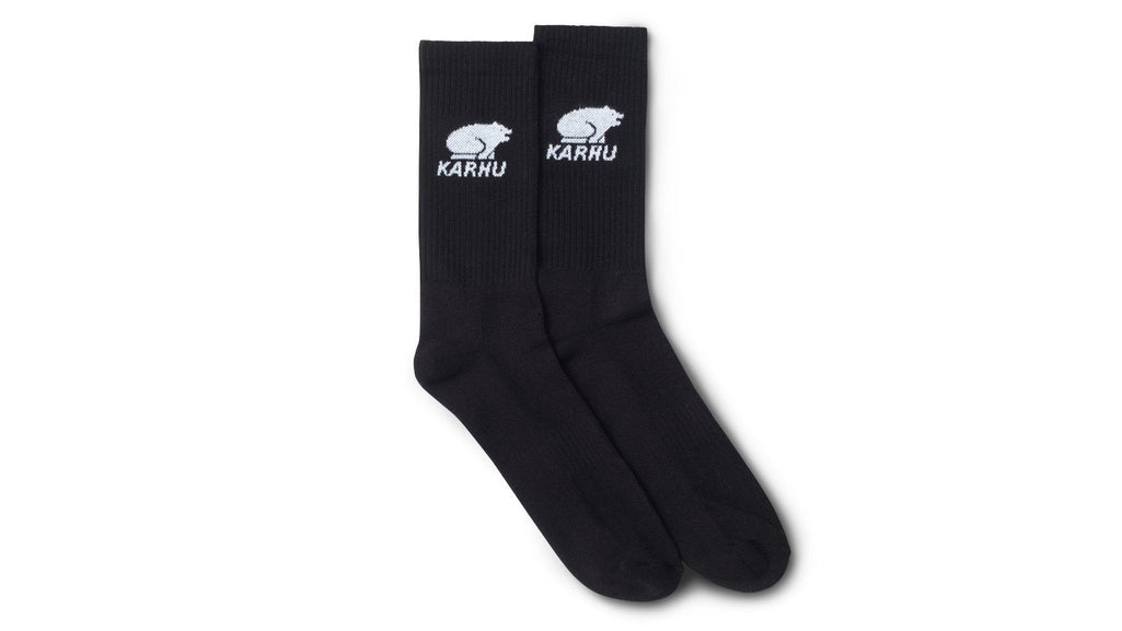 CLASSIC LOGO SOCK - BLACK / WHITE - Karhu Nederland