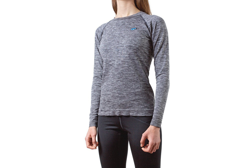 DAMES FLUID SEAMLESS LS MEDIUM - GREY MELANGE - Karhu Nederland