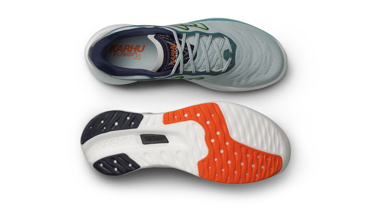 HEREN FUSION 4.0 HIVO - SKY GRAY / GREEN FLASH - Karhu Nederland