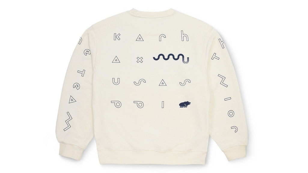 KARHU X SASU KAUPPI MORPHING KARHU SWEATSHIRT - MARSHMALLOW / BLUE PRINT - Karhu Nederland