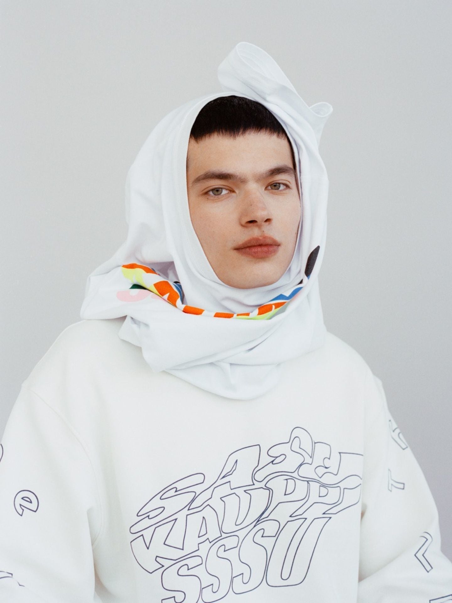 KARHU X SASU KAUPPI MORPHING KARHU SWEATSHIRT - MARSHMALLOW / BLUE PRINT - Karhu Nederland