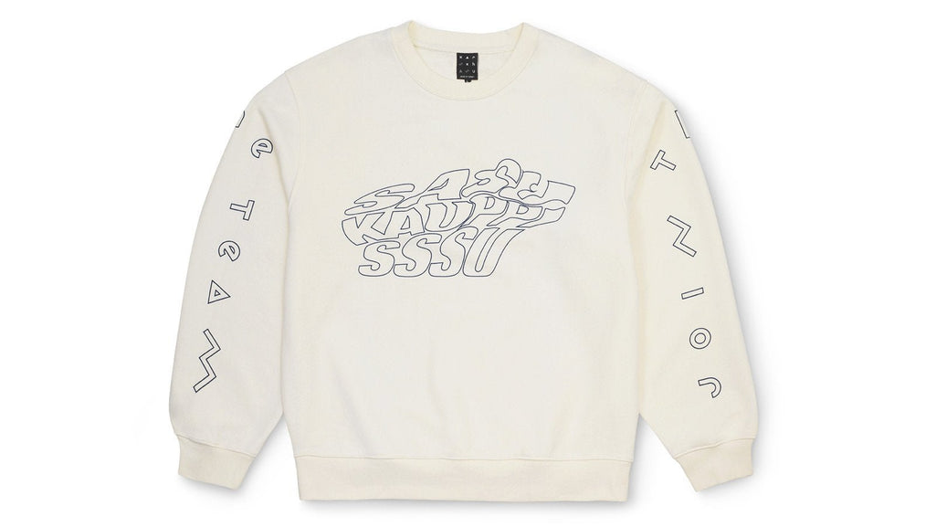 KARHU X SASU KAUPPI MORPHING KARHU SWEATSHIRT - MARSHMALLOW / BLUE PRINT - Karhu Nederland