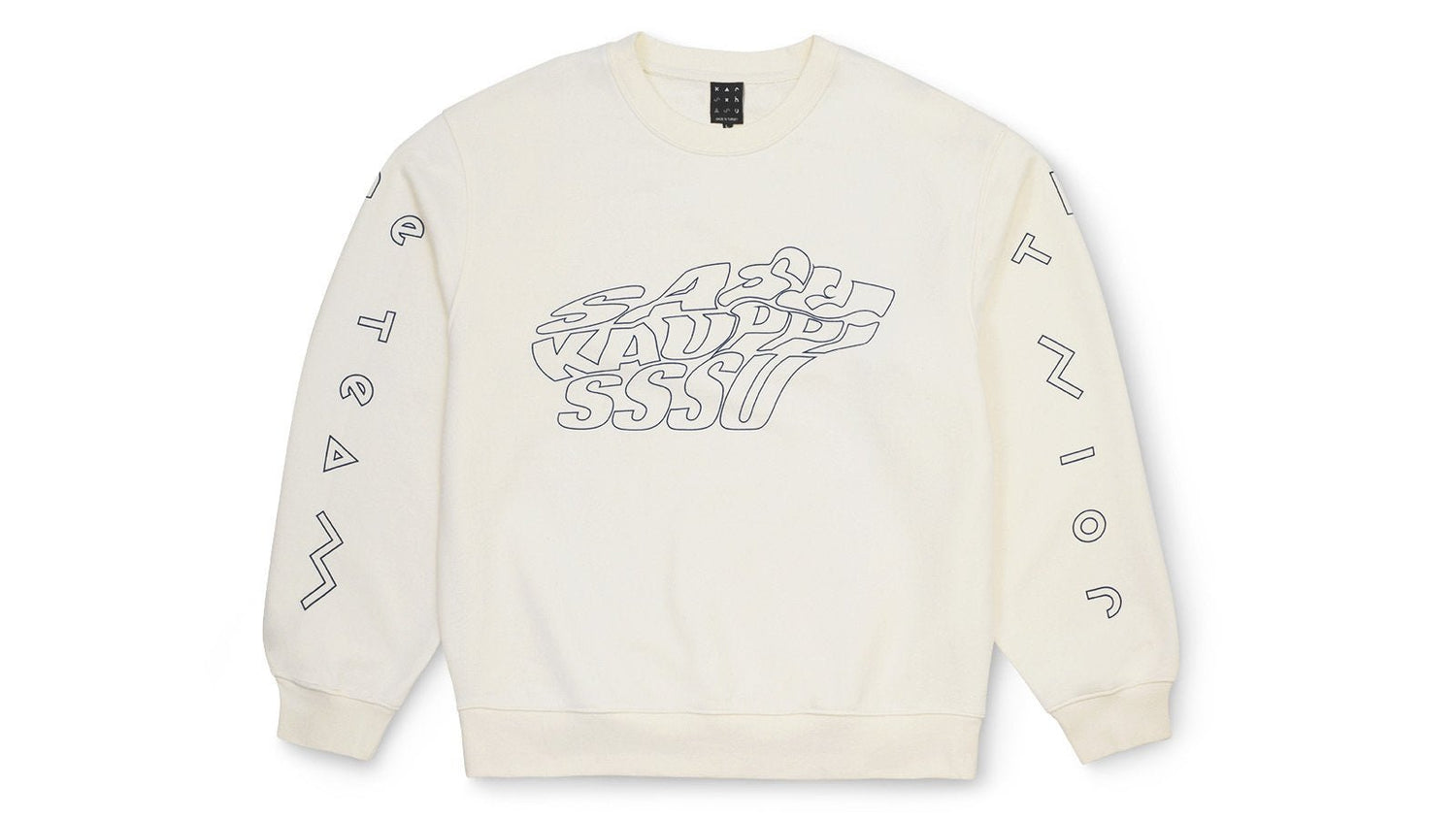 KARHU X SASU KAUPPI MORPHING KARHU SWEATSHIRT - MARSHMALLOW / BLUE PRINT - Karhu Nederland