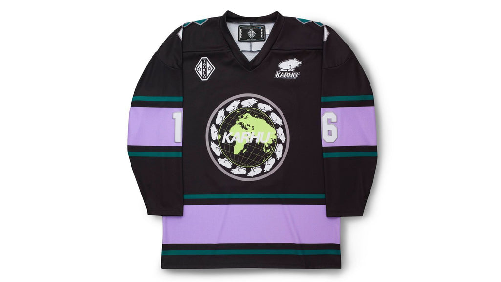 KARHU X TACKLA HOCKEY JERSEY - BLACK/PURPLE HEATHER - Karhu Nederland