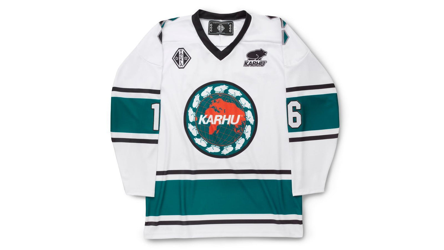 KARHU X TACKLA HOCKEY JERSEY - WHITE/ATLANTIC DEEP - Karhu Nederland