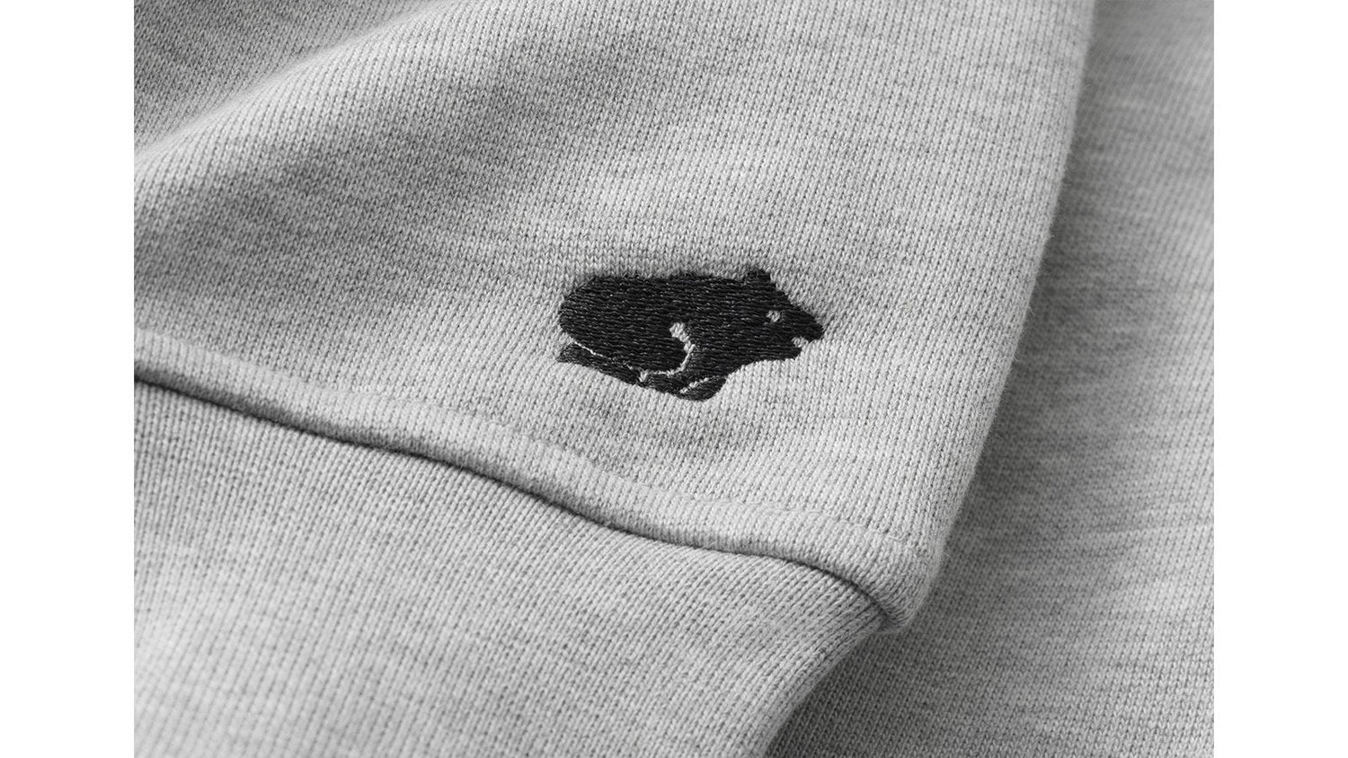 LOGO HOODIE - HEATHER GREY / JET BLACK - Karhu Nederland