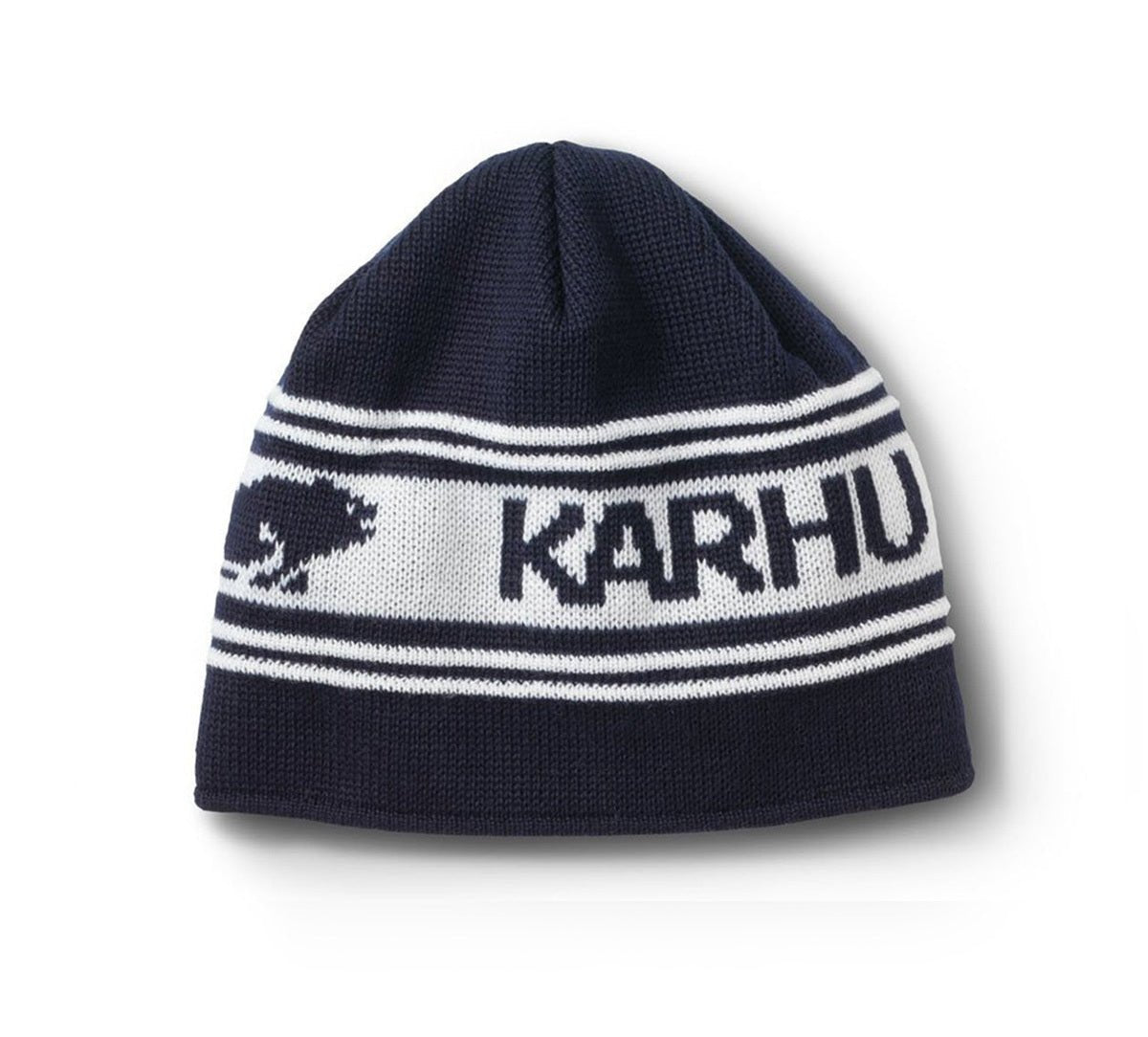 MERINO WOOL BEANIE - NAVY/WHITE - Karhu Nederland