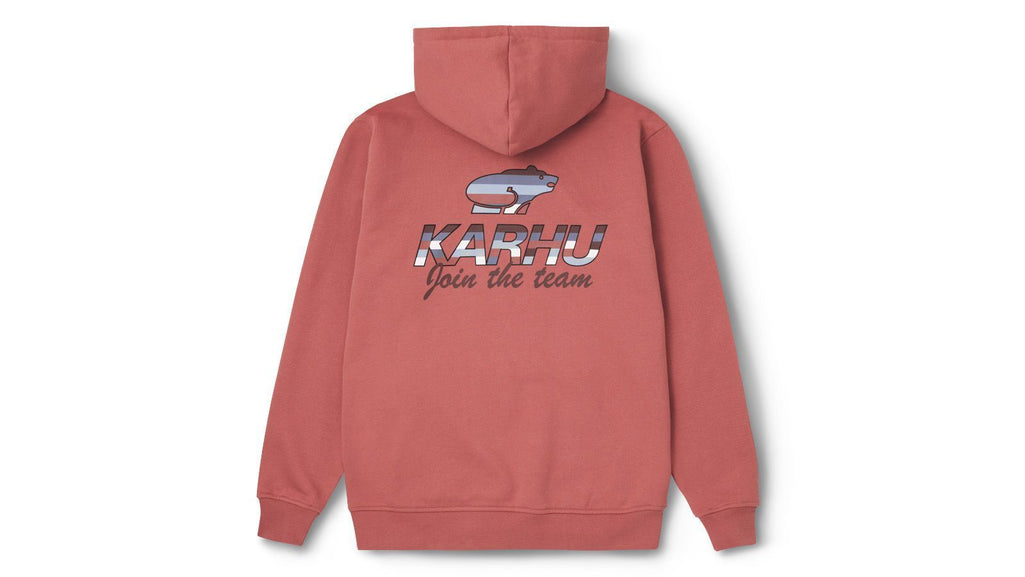 TEAM COLLEGE HOODIE - APRICOT BRANDY/MAHAGONY - Karhu Nederland