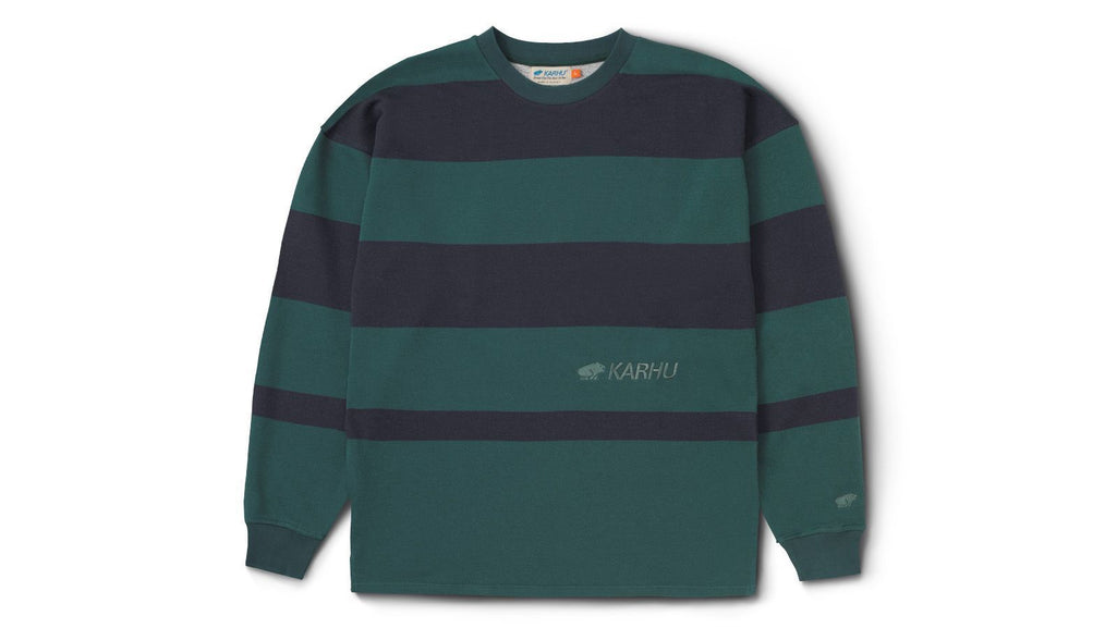 UNI STRIPED SWEATSHIRT - JUNE BUG / INDIA INK - Karhu Nederland