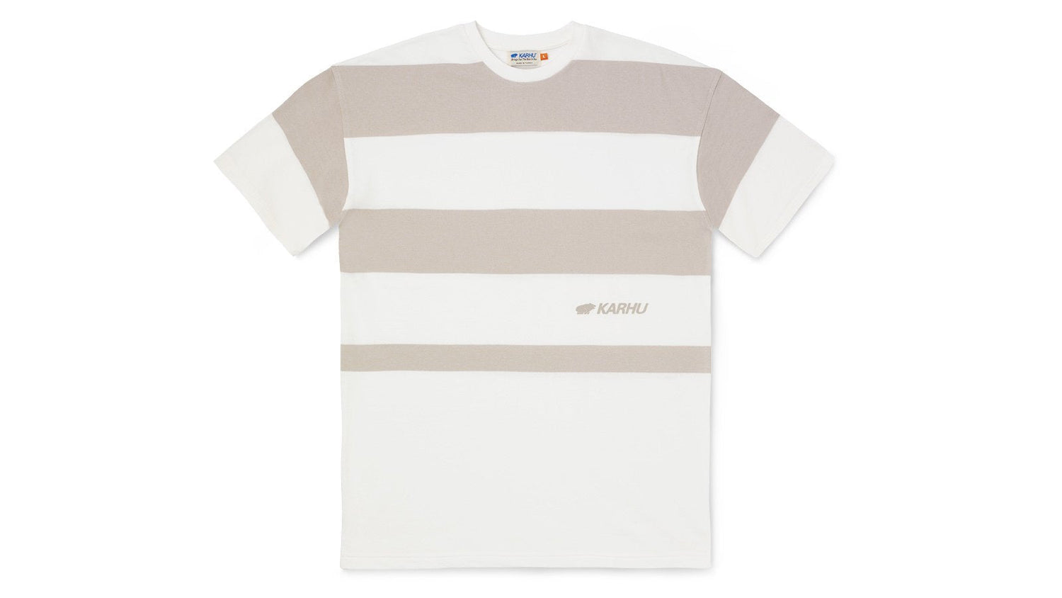 UNISTRIPED SHORT SLEEVE SWEATSHIRT - LILY WHT/RAINY D. - Karhu Nederland