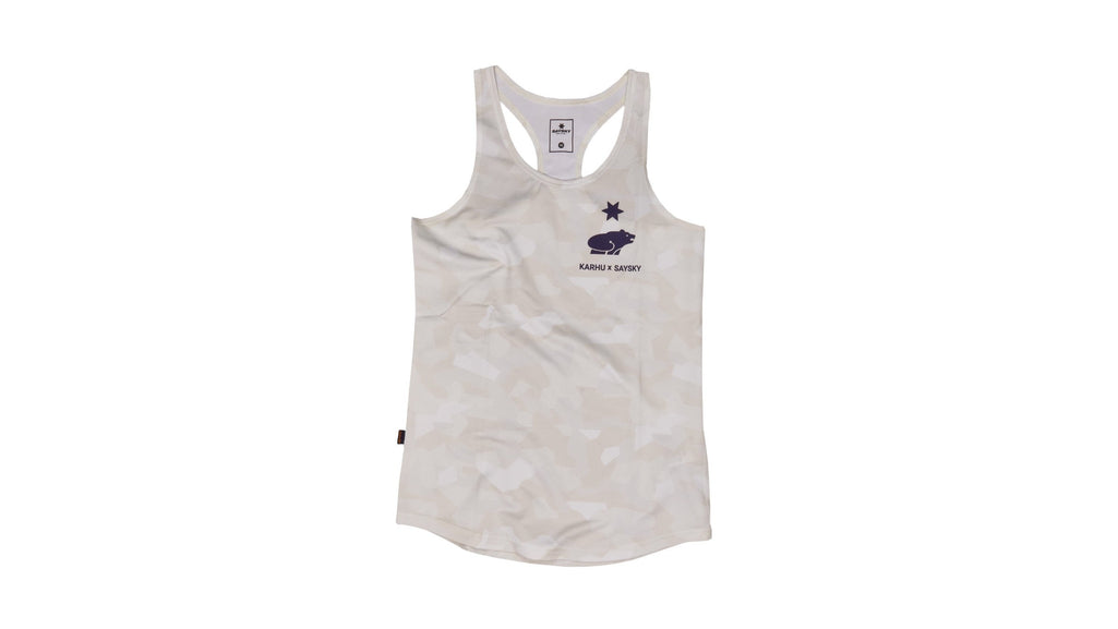 WOMEN’S KARHU X SAYSKY COMBAT SINGLET - WHITE SPLINTER CAMO - Karhu Nederland