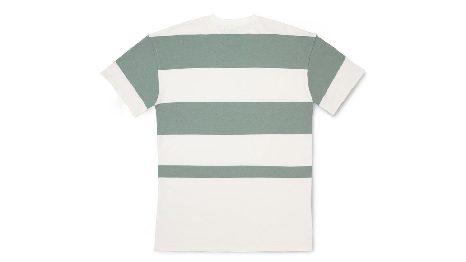 Uni striped short sleeve sweatshirt - iceberg green / white